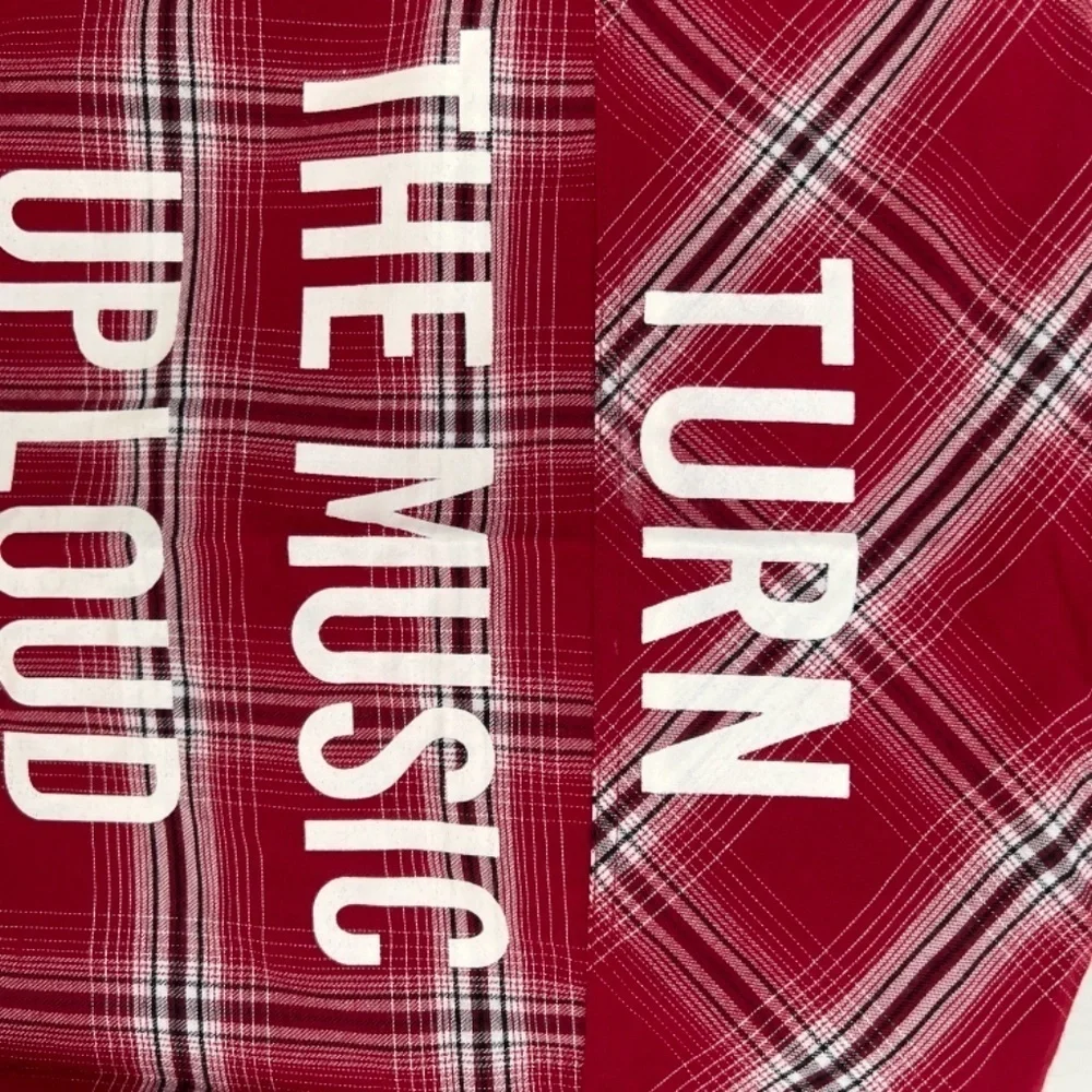 Boys shirt, size 11-12, red plaid, mangoon teen, brand new no tags